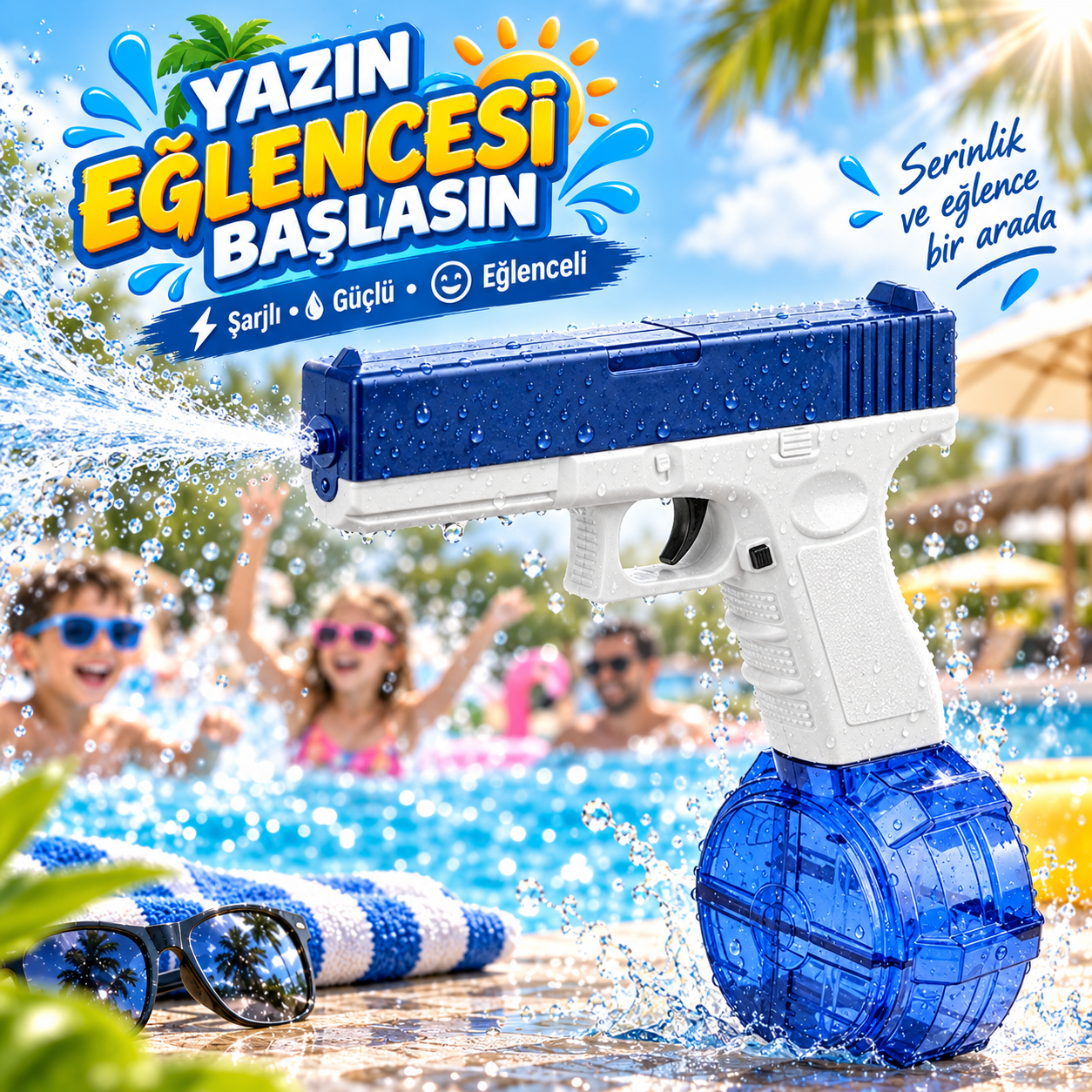 elektrikli su tabancası