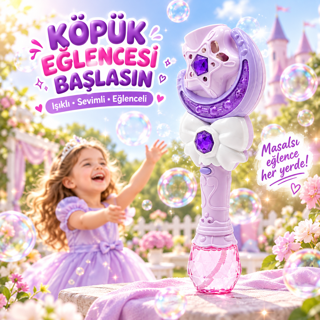 ışıklı otomatik köpük asası