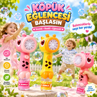 otomatik zürafa baloncuk tabancası