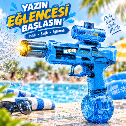 ışıklı sesli su tabancası