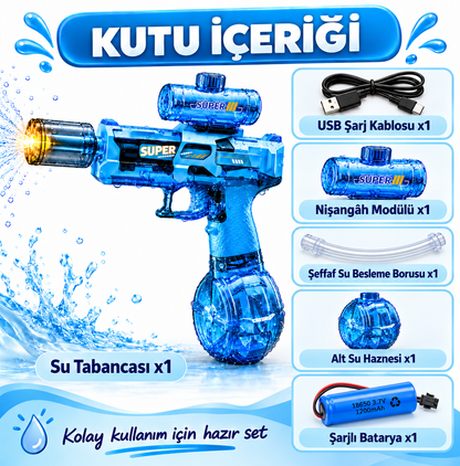 ışıklı sesli su tabancası